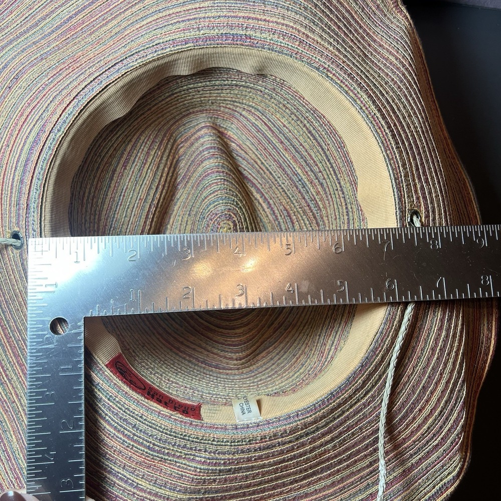 Vintage San Diego Hat Co Unisex Wide Brim Gardening Sun Hat Multicolor‎ 7.5" - Picture 13 of 14